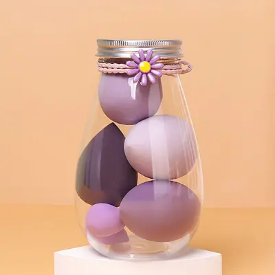 Beauty Blender Makeup Puff Set With Bottle 6 Pcs secondary