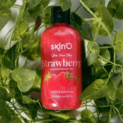 SkinO Glow Your Skin Strawberry Scented Shower Gel 220ml