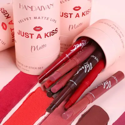 Handaiyan Just a Kiss Velvet Matte 8pcs Lipstick Set secondary