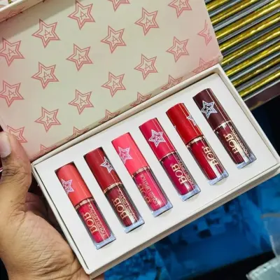 BOB 6 pcs Matte Waterproof Liquid Lipstick Set