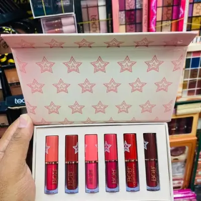 BOB 6 pcs Matte Waterproof Liquid Lipstick Set secondary