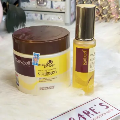 Karseell Collagen Hair Mask & Essence Oil Combo
