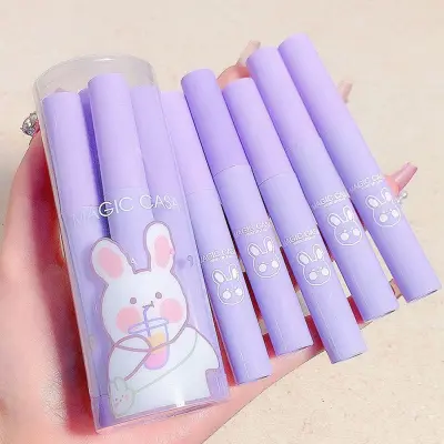 Magic Casa Nifty Rabbit Velvet 6 Pcs Lipglaze Set