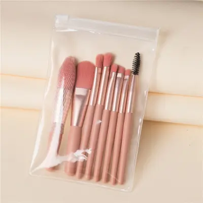 8 Pcs Cosmetics Foundation Blending Makeup Brush Set secondary