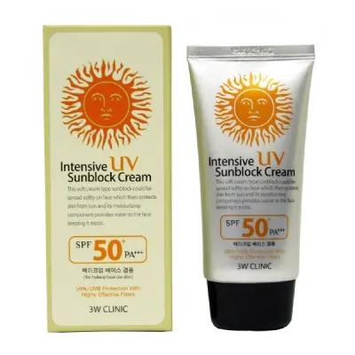 3W Clinic Intensive UV Sunblock Cream