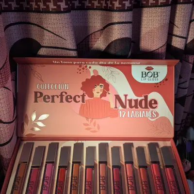 BOB Perfect Nude 12 Color Lip Gloss Set secondary