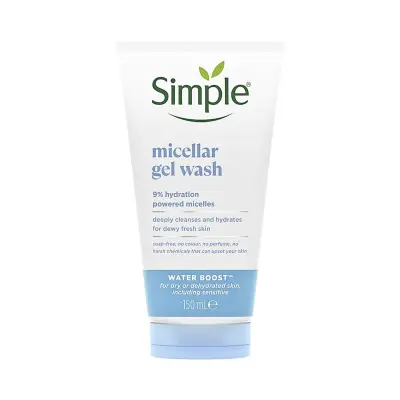SIMPLE Water Boost Micellar Facial Gel Wash