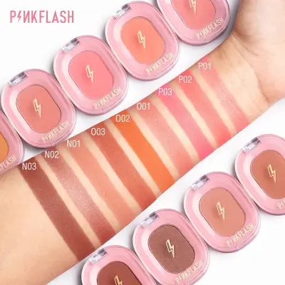 Pink Flash Chic In Check Blusher