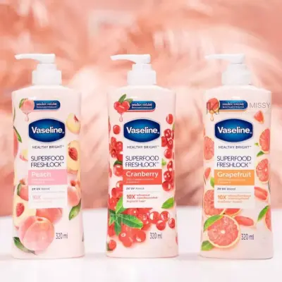 Vaseline Healthy Bright 10x Superfood Freshlock Body Lotion