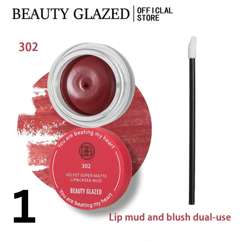 Beauty Glazed Velvet Super Matte Lip & Cheek Mud