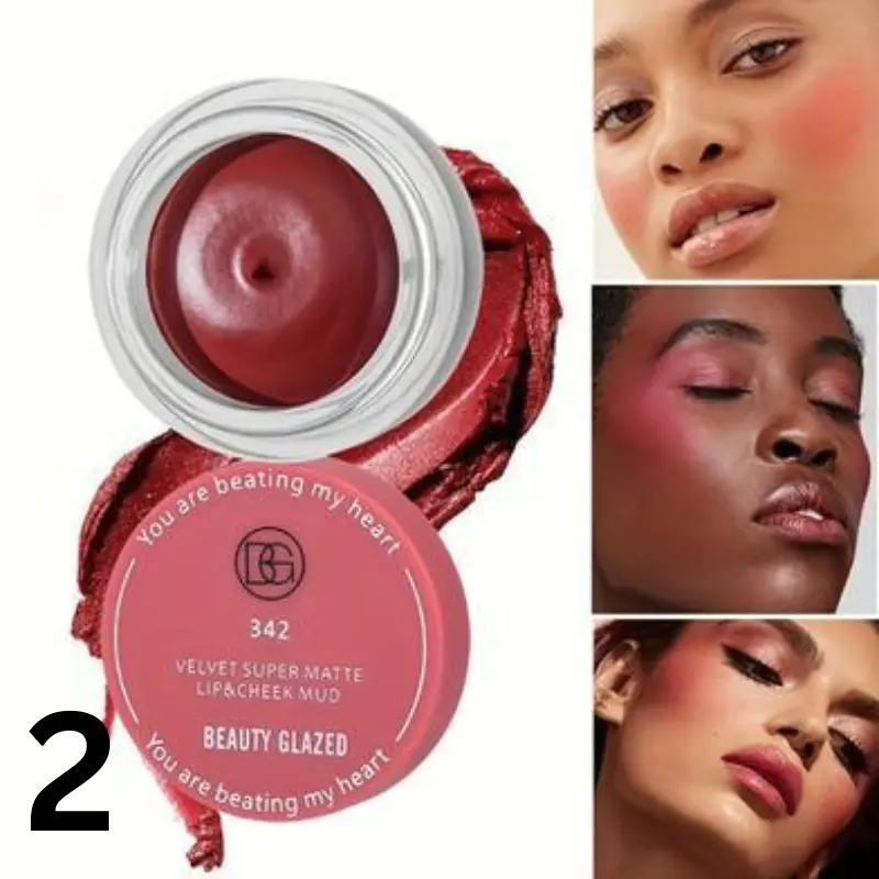 Beauty Glazed Velvet Super Matte Lip & Cheek Mud