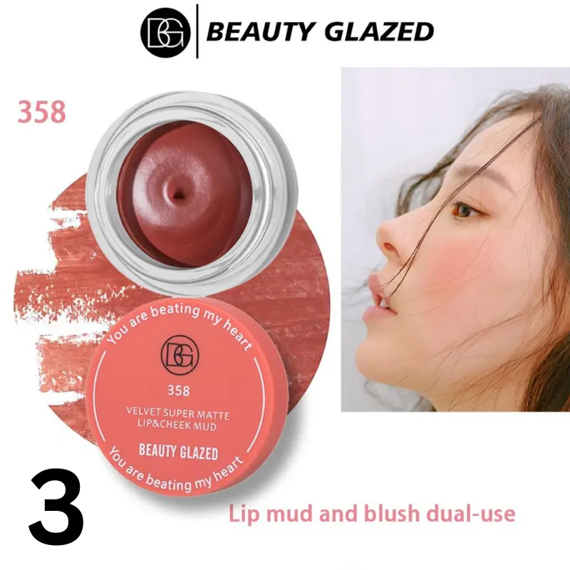 Beauty Glazed Velvet Super Matte Lip & Cheek Mud
