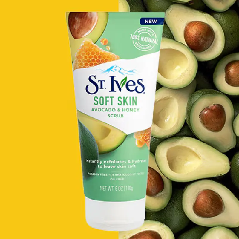 St. Ives Soft Skin Avocado & Honey Scrub Facial Cleanser 170g