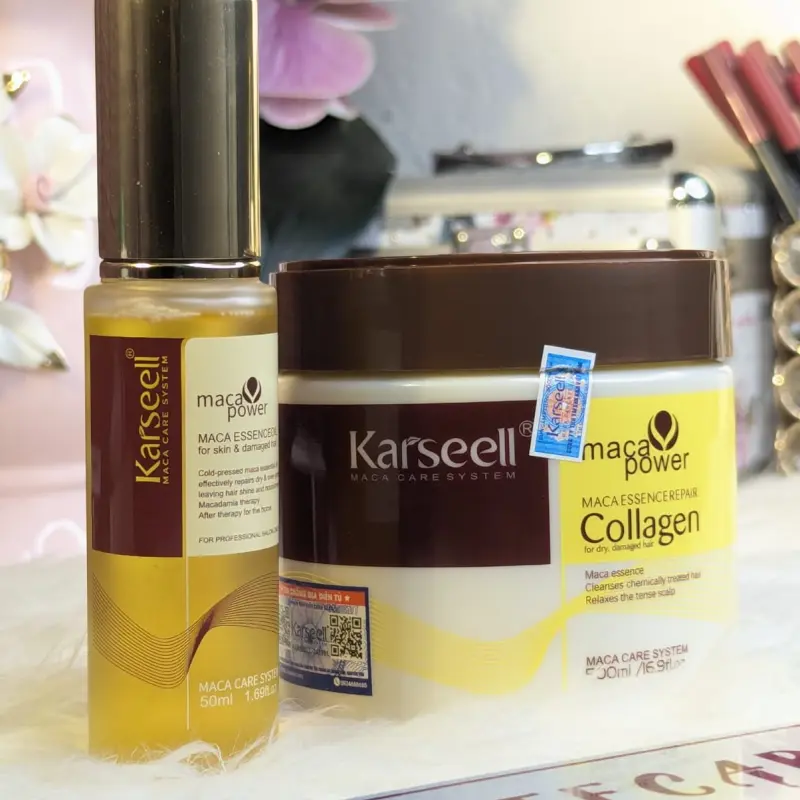 Karseell Collagen Hair Mask & Essence Oil Combo