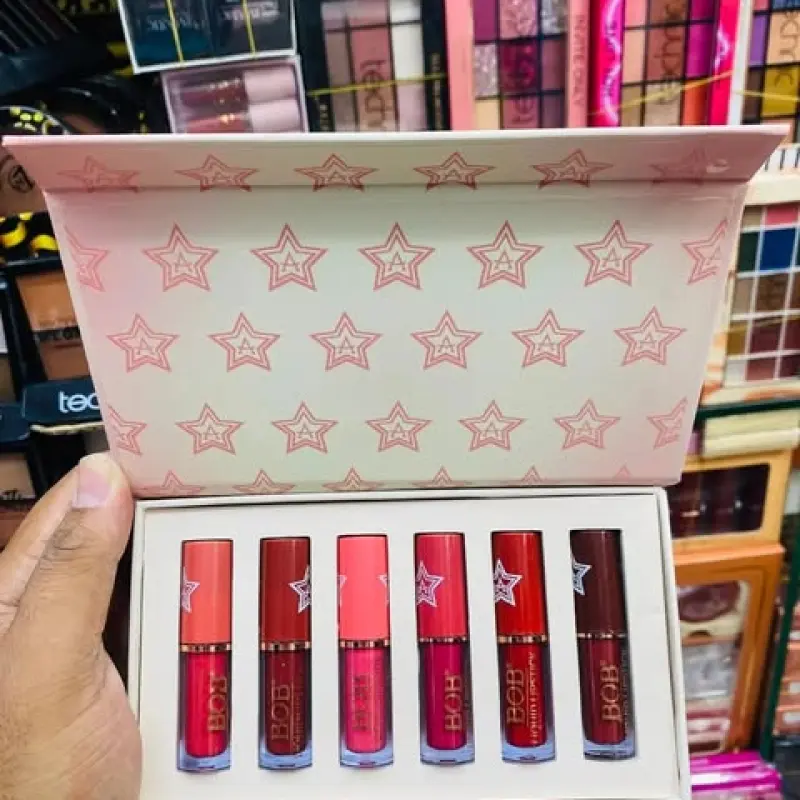 BOB 6 pcs Matte Waterproof Liquid Lipstick Set
