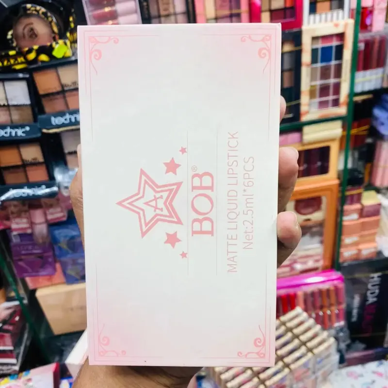 BOB 6 pcs Matte Waterproof Liquid Lipstick Set