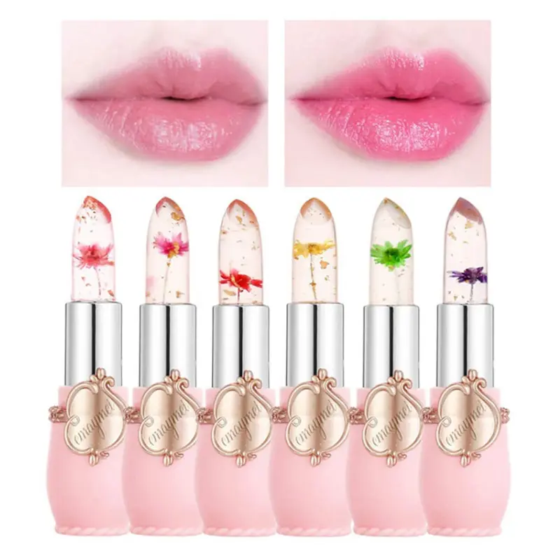EMAYMEI Jelly Crystal Flower Lipstick 6 Pcs set