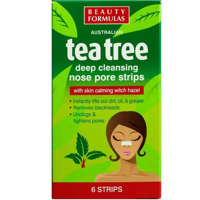 Beauty Formulas Tea Tree Nose Pore Strips 6 strips