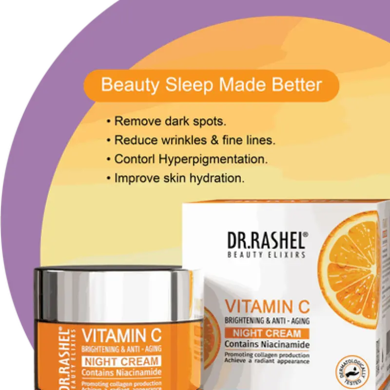 DR RASHEL Vitamin C Brightening & Anti-Aging Night Cream 50gm