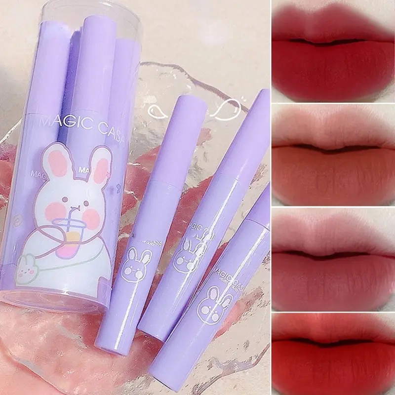 Magic Casa Nifty Rabbit Velvet 6 Pcs Lipglaze Set