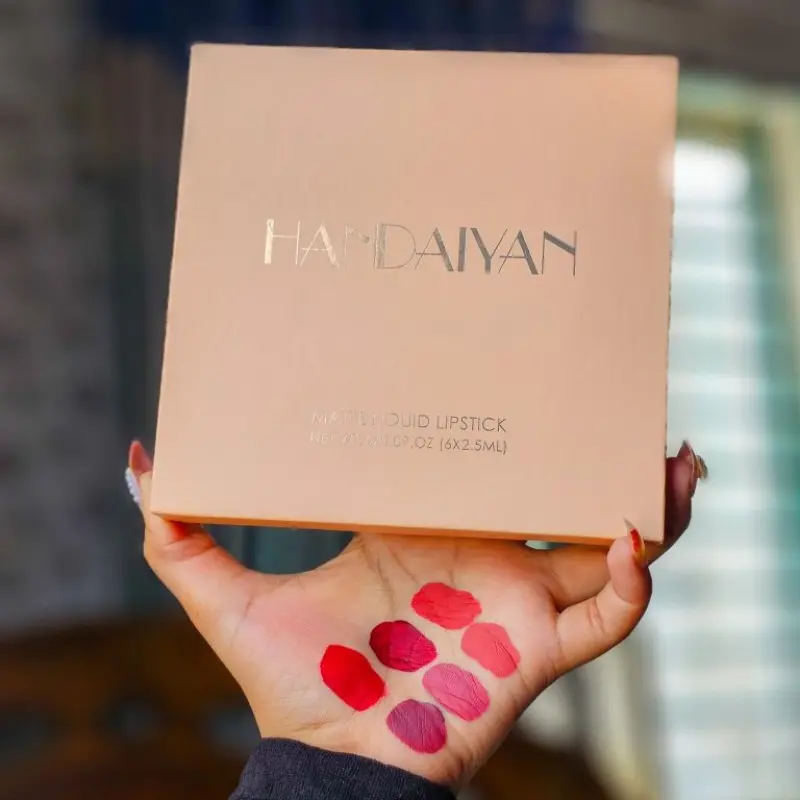 HANDAIYAN 6Pcs Matte Liquid Lipstick Set