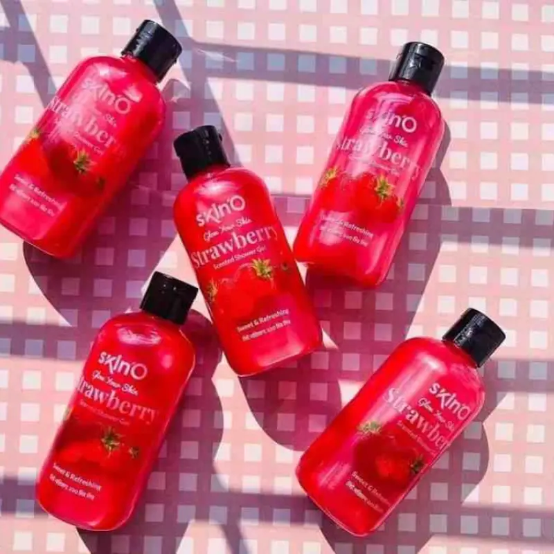 SkinO Glow Your Skin Strawberry Scented Shower Gel 220ml