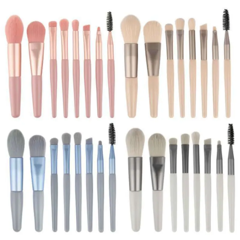 8 Pcs Cosmetics Foundation Blending Makeup Brush Set