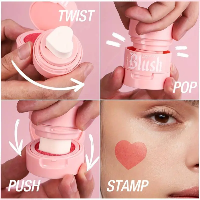 ROMANKY Stamp Cushion Blush