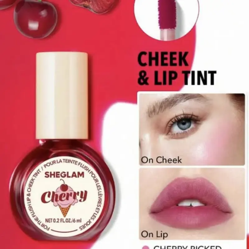 SHEGLAM For the Flush Lip & Cheek Tint-Cherry Picked