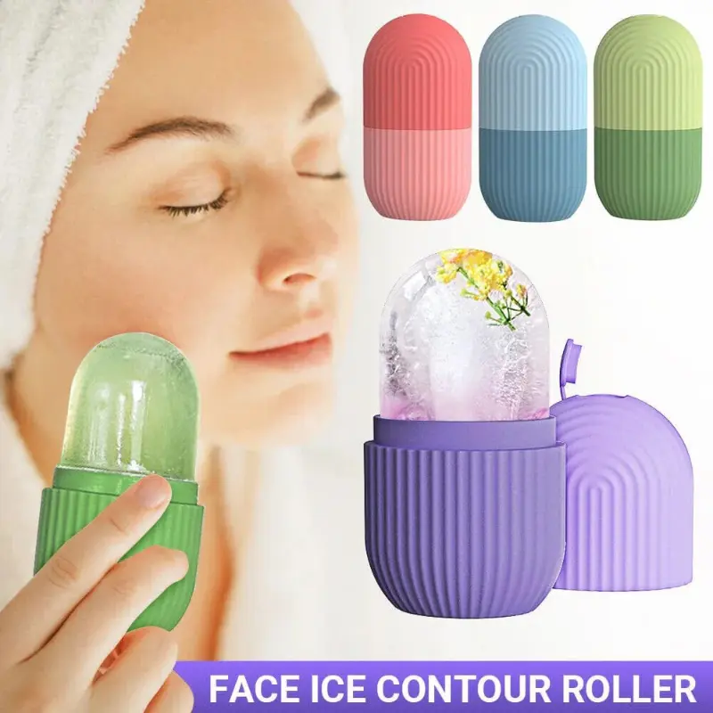 Reusable Beauty Ice Facial Roller Random Color 1 Pc
